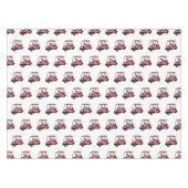 Golfwagen/Golf Buggy Cartoon Abbildung Tischdecke (Vorderseite (Horizontal))