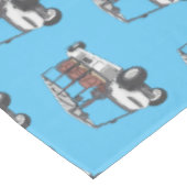 Golfwagen/Golf Buggy Cartoon Abbildung Tischdecke (Schrägansicht)