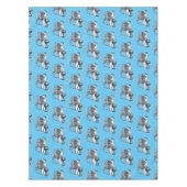 Golfwagen/Golf Buggy Cartoon Abbildung Tischdecke (Vorderseite)