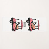 Golfwagen/Golf Buggy Cartoon Abbildung Yogamatte (Vorderseite (Horizontal))