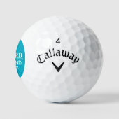 Golfwagen - Golfer 01 Name Azure Mark Golfball (Logo)