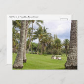 Golfwagen in Poipu Bay, Kauai, Hawaii Postkarte (Vorne/Hinten)