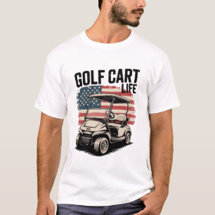 Golfwagen-Leben Ehemann Golfen Golfer Liebhaber T-Shirt