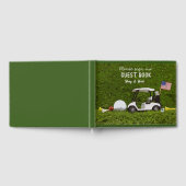 Golfwagen mit der Flagge Amerikas Gästebuch (Voll)