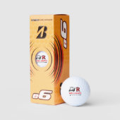 Golfwagen mit maßgeschneidertem R-Initialen-Markie Golfball (Verpackungen)
