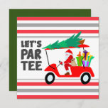 Golfwagen mit Santa Claus Lass Par T-Shirt Golfer<br><div class="desc">Golfwagen mit Santa Claus Lass Par T-Shirt Golfer</div>