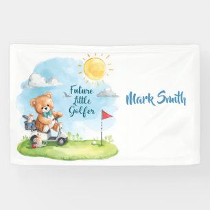 Golfwagen mit Text Hello Baby für Golf spielenden  Banner