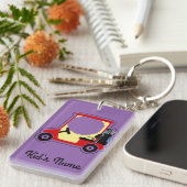 Golfwagen Schlüsselanhänger (Vorderseite rechts)