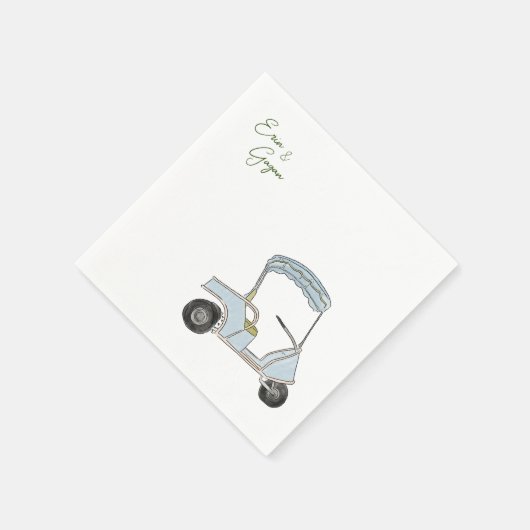 Golfwagen Serviette (Ecke)
