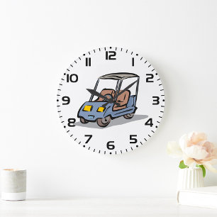 Golfwagen-Sportspaß-Fahrzeug Große Wanduhr