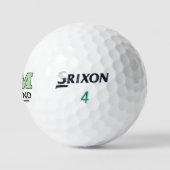 Golfwagen und benutzerdefinierte M-Initiale Markie Golfball (Logo)