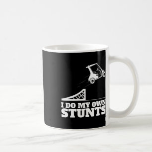 Golfwagen-Unfall Ich mache meine eigenen Stunts Lu Kaffeetasse