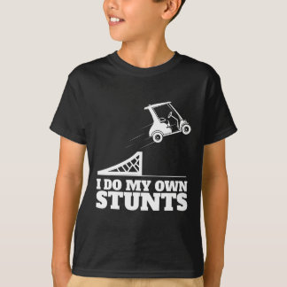 Golfwagen-Unfall Ich mache meine eigenen Stunts Lu T-Shirt