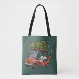 Golfwagen-Weihnachtsbaum Golf-Liebhaber-Geschenk Tasche