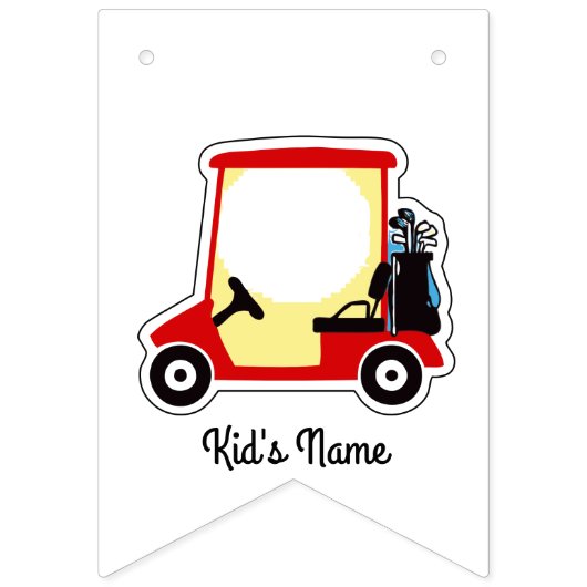 Golfwagen Wimpelkette (Zweite Fahne)