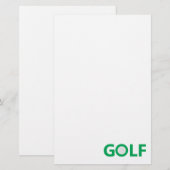 Golfzeichen Briefpapier (Vorne/Hinten)