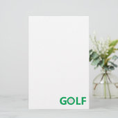 Golfzeichen Briefpapier (Stehend Vorderseite)