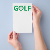 Golfzeichen Flyer (Handgriff)