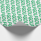 Golfzeichen Geschenkpapier (Ecke)