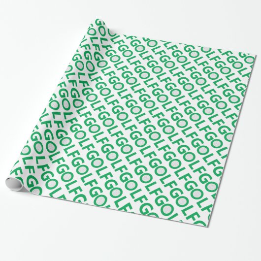 Golfzeichen Geschenkpapier (Ungerollt)