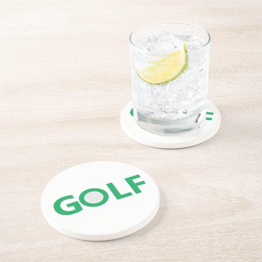 Golfzeichen Getränkeuntersetzer (Seite)