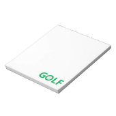 Golfzeichen Notizblock (Rotiert)