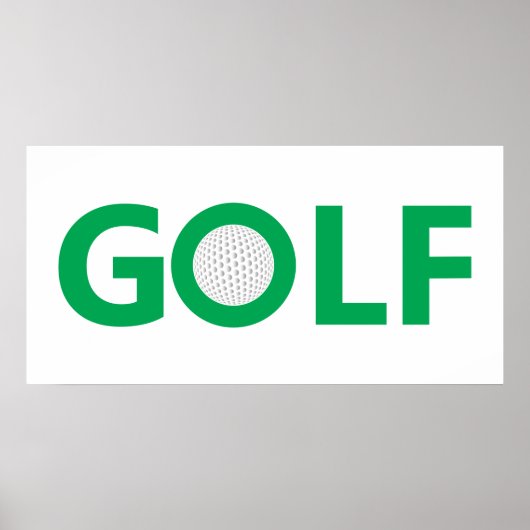 Golfzeichen Poster (Vorne)