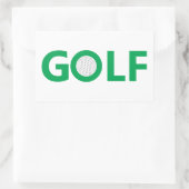 Golfzeichen Rechteckiger Aufkleber (Tasche)
