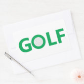 Golfzeichen Rechteckiger Aufkleber (Umschlag)