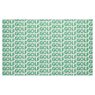 Golfzeichen Stoff