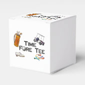 Golfzeit vor dem T-Shirt Geschenkschachtel (Vorderseite)