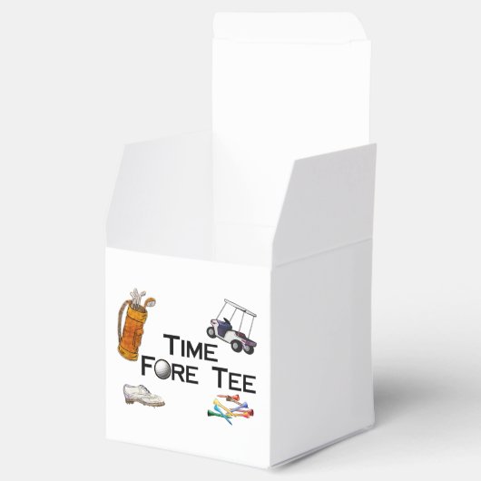 Golfzeit vor dem T-Shirt Geschenkschachtel (Geöffnet)