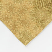 Golgelbes helles Muster Fleecedecke (Ecke)