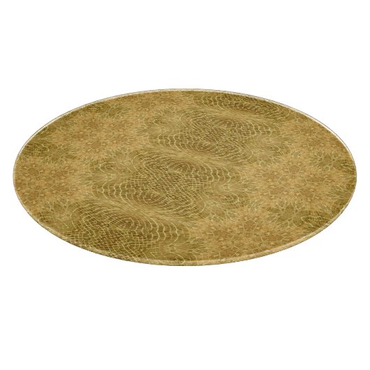 Golgelbes helles Muster Schneidebrett (Ecke)