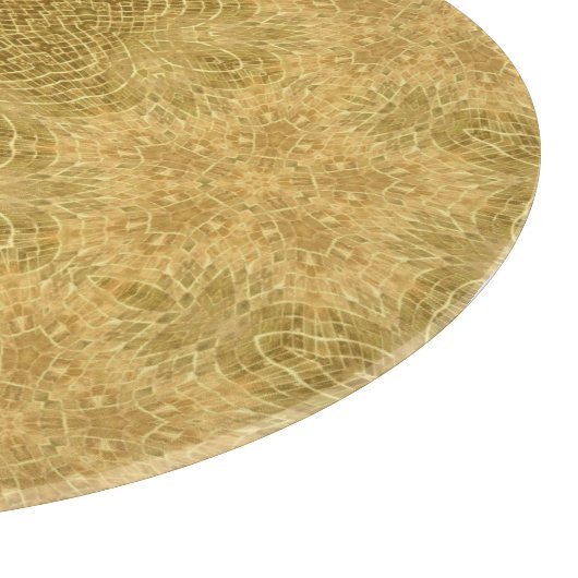 Golgelbes helles Muster Schneidebrett (Ecke)