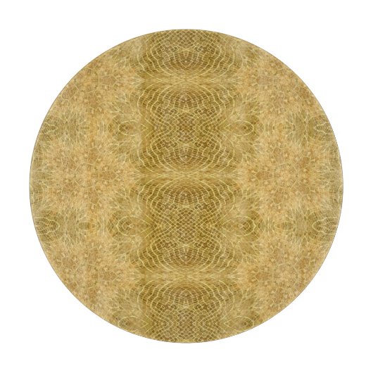 Golgelbes helles Muster Schneidebrett (Vorderseite)