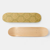 Golgelbes helles Muster Skateboard (Horizontal)
