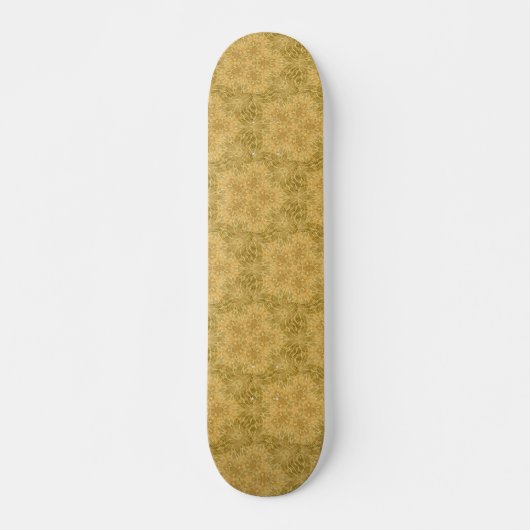 Golgelbes helles Muster Skateboard (Vorne)