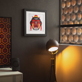 Goli Tribal Mask Leinwanddruck