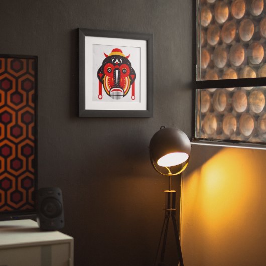 Goli Tribal Mask Leinwanddruck