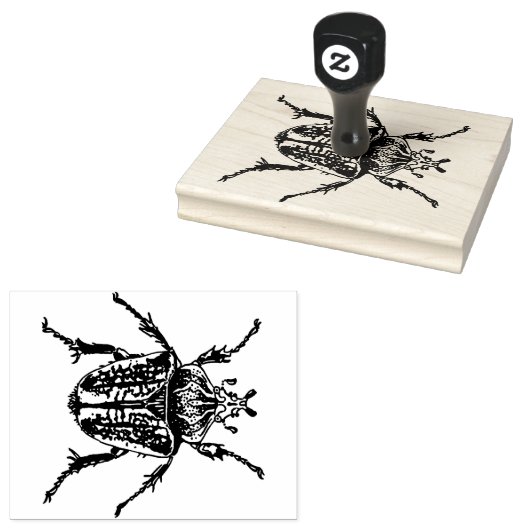 Goliath Beetle Gummistempel (Stempel)