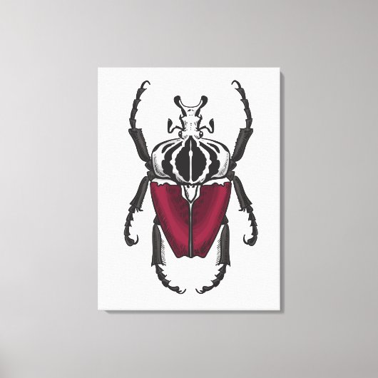 Goliath beetle leinwanddruck (Vorderseite)
