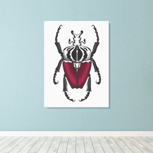 Goliath beetle leinwanddruck (Insitu (Holzboden))