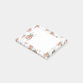 Goliath Beetle Liebe Bug Pink Post-it Klebezettel (angewinkelt)