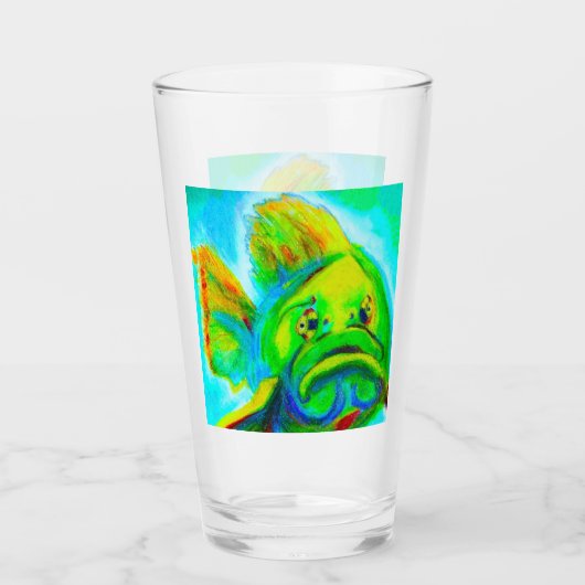 GOLIATH GROUPER BIER GLASSEN GLAS (Vorderseite)