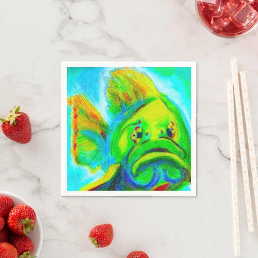 Goliath Grouper Paper Napkin Serviette (Beispiel)