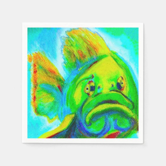 Goliath Grouper Paper Napkin Serviette (Vorderseite)
