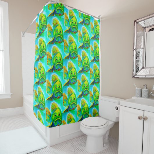 GOLIATH GROUPER SHOWER CURTAIN & LINER DUSCHVORHANG (Beispiel)