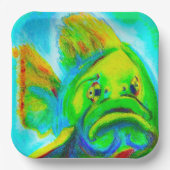 Goliath Grouper Square Paper Teller (Vorderseite)