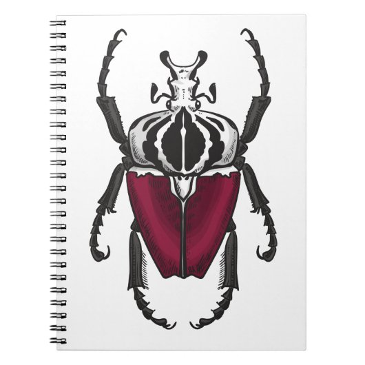 Goliath-Käfer Notizblock (Vorderseite)